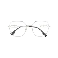 burberry eyewear lunettes de vue à monture carrée - argent