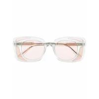 kuboraum lunettes de vue à monture carrée transparente - vert