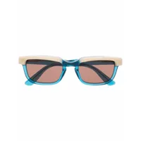 gucci eyewear lunettes de soleil à monture d'inspiration wayfarer - bleu