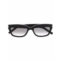 saint laurent eyewear lunettes de soleil à monture d'inspiration wayfarer - noir