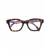 kuboraum lunettes de vue à monture carrée - marron