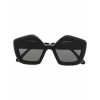 marni eyewear lunettes de soleil à monture géométrique - noir