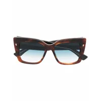 dsquared2 eyewear lunettes de soleil à monture carrée - marron