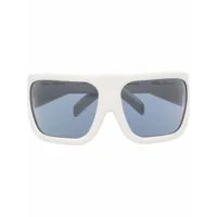 rick owens lunettes de soleil davis à monture oversize - blanc