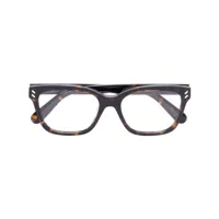 stella mccartney eyewear lunettes de vue à monture carrée - marron