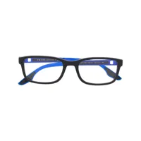 prada eyewear lunettes de vue à monture rectangulaire - bleu