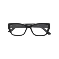 prada eyewear lunettes de vue à monture rectangulaire - noir