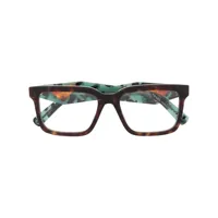 prada eyewear lunettes de vue à monture carrée - marron