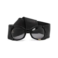 natasha zinko lunettes de soleil à design noué - noir