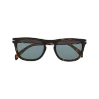 eyewear by david beckham lunettes de soleil à monture carrée - marron