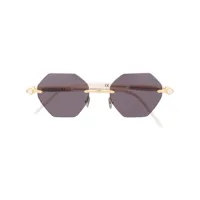 kuboraum lunettes de soleil p54 à design sans monture - tons neutres