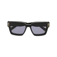 philipp plein lunettes de soleil teintées à monture carrée - noir