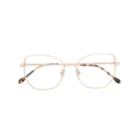 isabel marant eyewear lunettes de vue oversize à logo gravé - or