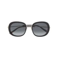missoni eyewear lunettes de soleil à monture carrée oversize - noir