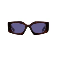 prada eyewear lunettes de soleil symbole à monture rectangulaire - violet