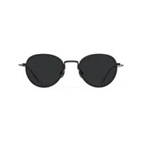 prada eyewear lunettes de soleil à monture ovale - noir