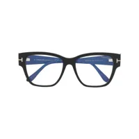 tom ford eyewear lunettes de vue à monture d'inspiration wayfarer - noir