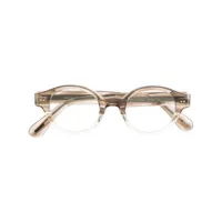 oliver peoples lunettes de vue londell à monture ovale - tons neutres