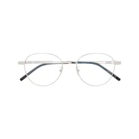 saint laurent eyewear lunettes de vue sl532 à monture ronde - gris
