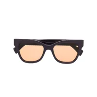 gucci eyewear lunettes de soleil à logo imprimé - violet