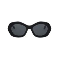 marni lunettes de soleil à monture ronde - noir