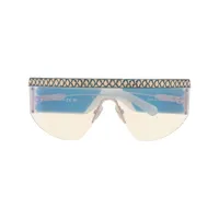 swarovski lunettes de soleil à monture carrée - bleu