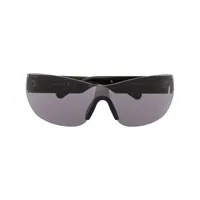 swarovski lunettes de soleil à monture aviateur ornée de cristal - noir