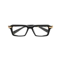 balmain eyewear lunettes de vue à monture carrée - noir