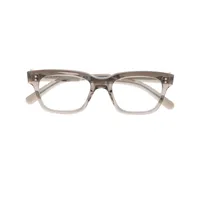garrett leight lunettes de vue à monture transparente - gris