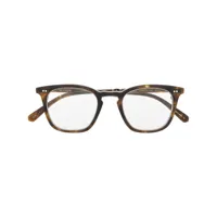 garrett leight lunettes de vue à monture carrée - marron