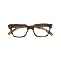 garrett leight lunettes de vue à monture carrée - marron