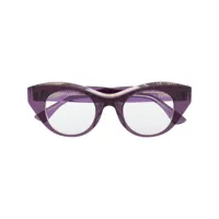 thierry lasry lunettes de vue vanity à monture papillon - violet