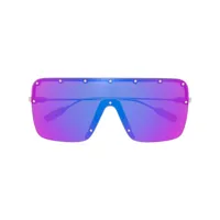 gucci eyewear lunettes de soleil à monture oversize - violet