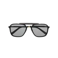 chopard eyewear lunettes de soleil à monture rectangulaire - noir