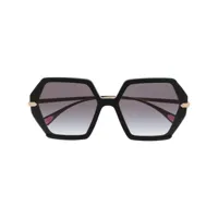 bvlgari lunettes de soleil à verres teintés - noir