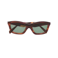 toteme lunettes de soleil the classics à monture carrée - marron