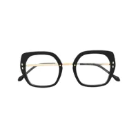 isabel marant eyewear lunettes de vue à monture carrée oversize - noir