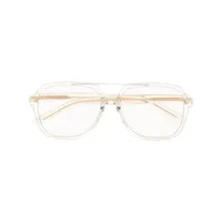 saint laurent eyewear lunettes de vue à monture carrée - tons neutres