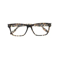zegna lunettes de vue à monture d'inspiration wayfarer - noir