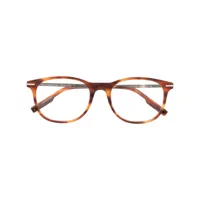 zegna lunettes de vue à monture ronde - orange