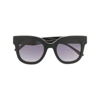 lancel lunettes de soleil ninon à logo imprimé - noir