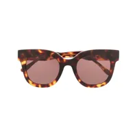 lancel lunettes de soleil ninon à monture papillon - marron