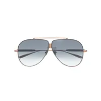 valentino eyewear lunettes de soleil à monture aviateur - or