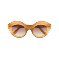 lapima lunettes de soleil à monture papillon - marron