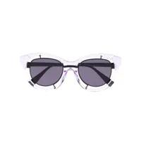 kuboraum lunettes de soleil h93 à monture carrée - violet