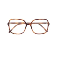 isabel marant eyewear lunettes de vue à monture carrée - marron