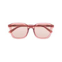 saint laurent eyewear lunettes de soleil sl457 à monture carrée - rose