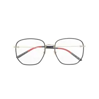 gucci eyewear lunettes de vue à monture oversize - or
