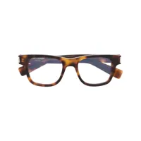 saint laurent eyewear lunettes de vue à monture carrée - marron