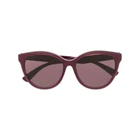 gucci eyewear lunettes de soleil à monture ronde - violet